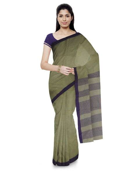 Beige Naksha Pure Handloom Women's Cotton From Bengal saree