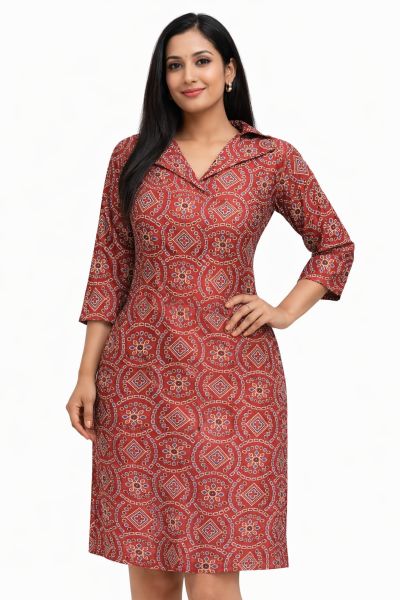 Aquamarine Premium Bengal Modal Silk Kurti – Traditional Long Ethnic Kurta