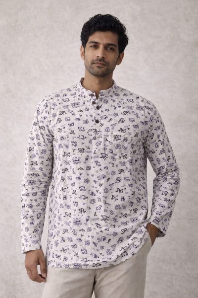 Men Cotton Striped Kurta From Bengal