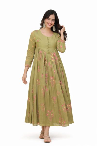 Beautiful Mal Chanderi With Embroidered Work