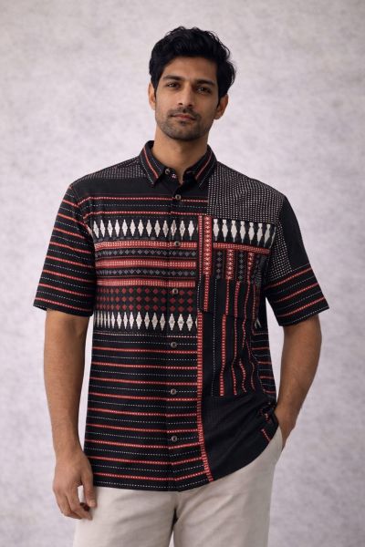 Men's Half Sleeve Soild Casual Regular Fit Shirt