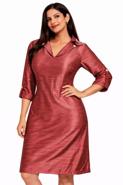 Maroon Premium Bengal Modal Silk Kurti – Traditional Long Ethnic Kurta