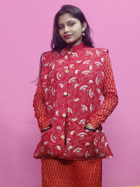 Pure Handloom long Jacket from Bengal