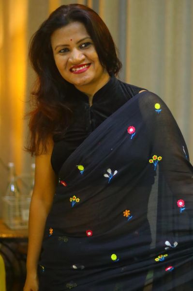 Black Cotton Pure Handloom Saree From Bengal