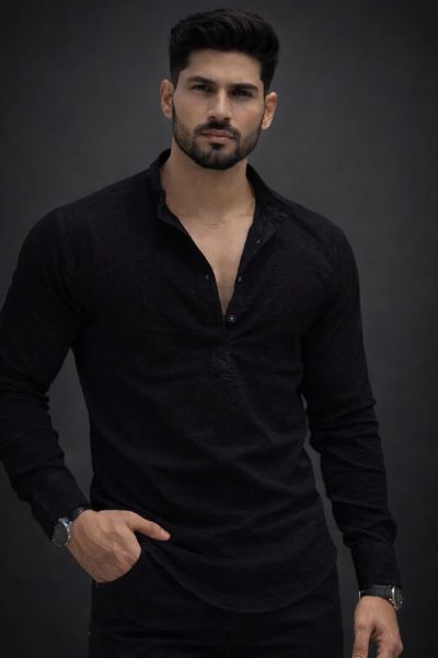 Men Cotton Striped Kurta From Bengal