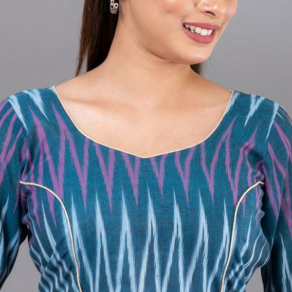 GMH ikkat Cotton women's Readymade Blouse