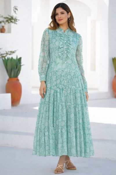 Stylish Floral Print Kurti Pant With Dupatta