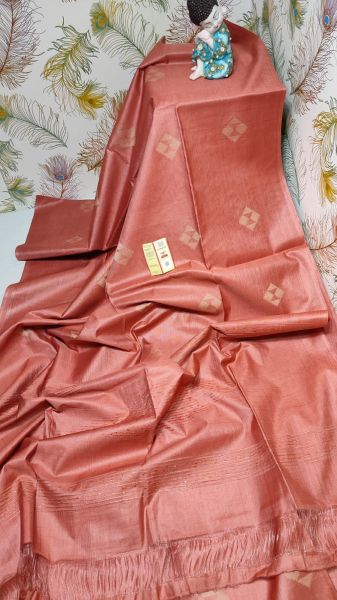 Pure Handloom Kota Viscose Silk Weaving Design Saree From Bengal