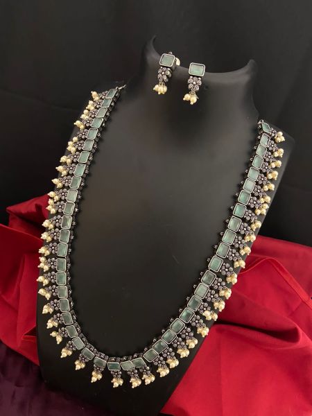 Yellow Green German Silver Polished Jewellery