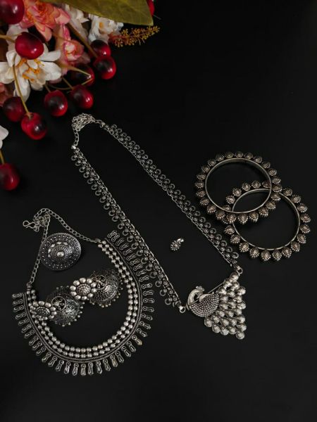 Peacock Oxidized German Silver Jewellery