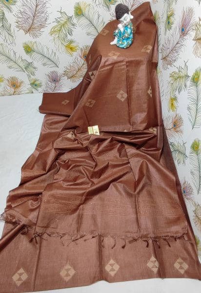 Pure Handloom Kota Viscose Silk Weaving Design Saree From Bengal