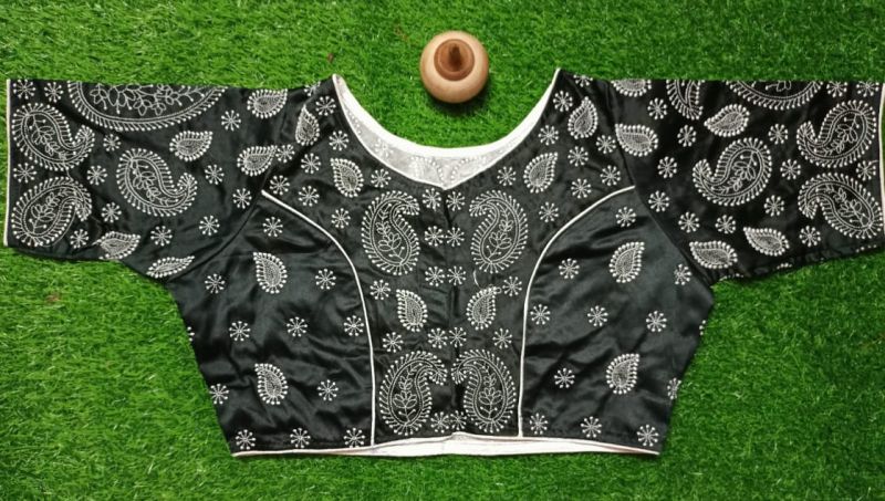 Black Mango Botnik Cotton Non Pad Ready Made Blause