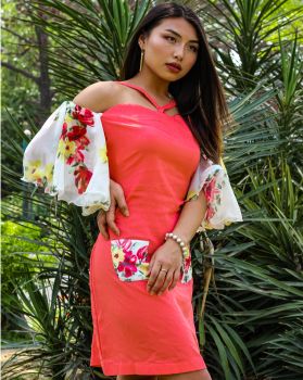 Floral Sleeve Dress