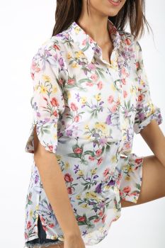 Floral Collar Shirt