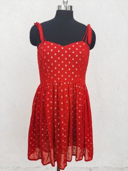Red Polka Mini Dress