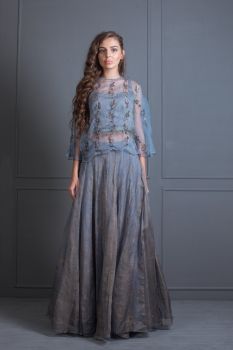 PRINTED LEHANGA SET