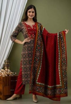 Patola Pure Cotton Print Kurti With Pant With Dupatta