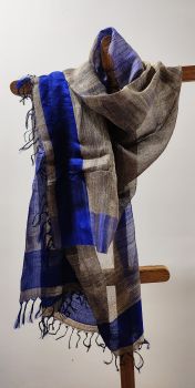 Grey Silk Dupatta Pure Handloom From Assam