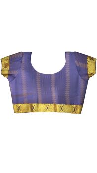 Kanchipuram Saree withMustard blue coin equal zari borderwith Self Embossed DesignMustard contrast rich Embossed zari pallu