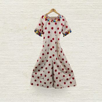 Double Ikat with Polka Dots