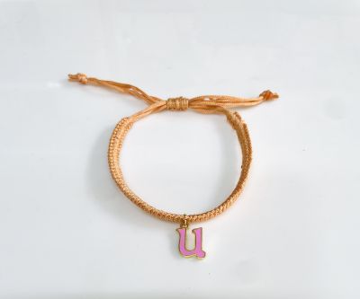 TJH Designer "U" Enamel Initial Rakhi