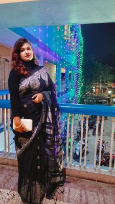 Black Pure Handloom Linen By Linen Saree From Bengal