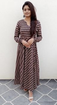 Chudi Sleeve Ethnic Maxi