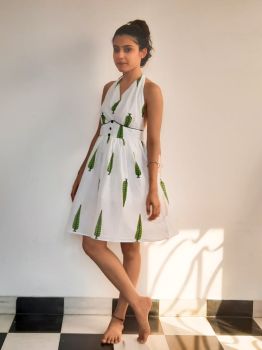 Leafy Breezy Mini Dress