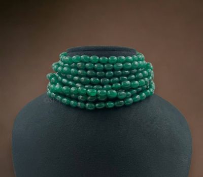 Green Moti Maala Choker