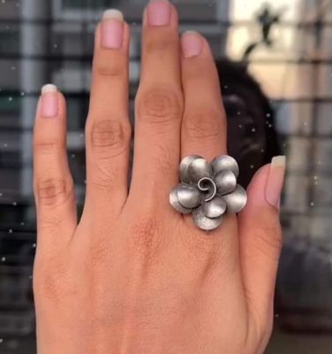 Flower Silver Ring