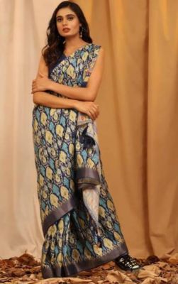 Multi Colour Pure Handloom Silk Saree From Banaras