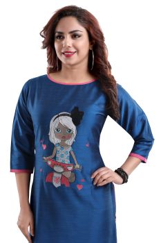 Blue casual wear kurti