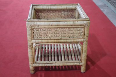 Cane Table Square Without Glass