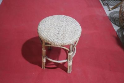 Cane Stool Woven