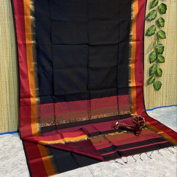 Dark Jungle Green Pure Handloom Silk Saree