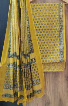 Winter Hazel Printed Suit With Flower Design Dupatta