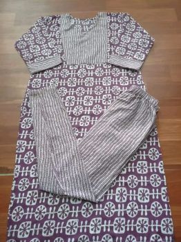 Pink Pure Handloom Cotton Kurti From Bengal