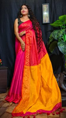 Pure Handloom Tissue Saree From Bengal