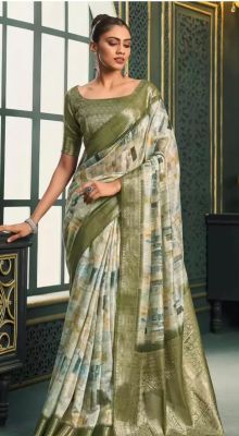 Multi Colour Pure Handloom Banarasi Silk Saree From Banaras