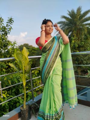 Fern Green Pure Handloom Kurta From Bengal