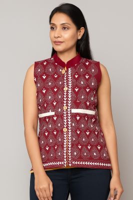 Kantha Jacket Hand Stitch From Bengal