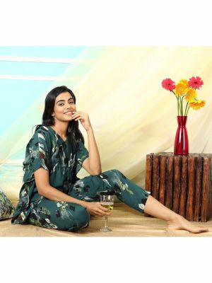 Teal Pure Handloom Kaftan