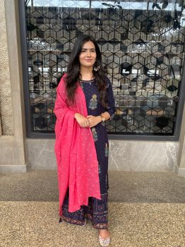 Dark Navy blue Garara Set