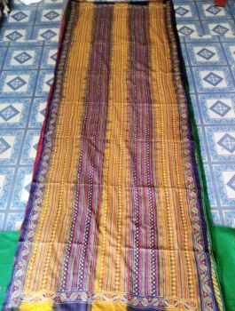 Yellow Colour pure handloom Stole from Bengal