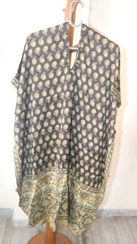 Gray Colour Pure Organic Ladis Kurti
