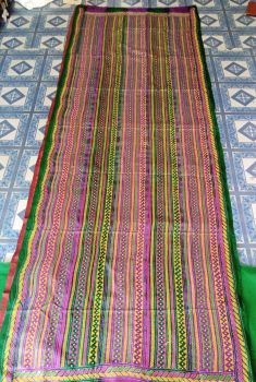 Green Pure Handloom Cotton Stole From Bengal