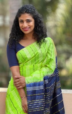 Multi Colour Pure Handloom Cotton Saree From Bengal