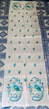 White Colour pure handloom Stole from Bengal