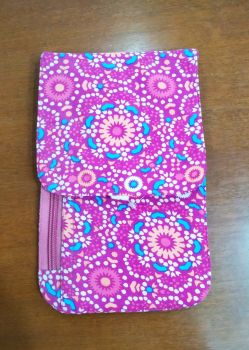 Pink floral wallet - KB021