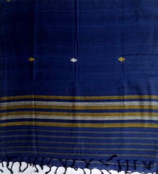 Blue cotton stole